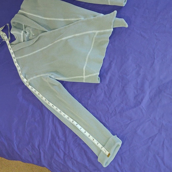 Gaiam 100% Organic Cotton Sweatshirt Cardigan (M) Crop Work Out Style - Picture 6 of 10